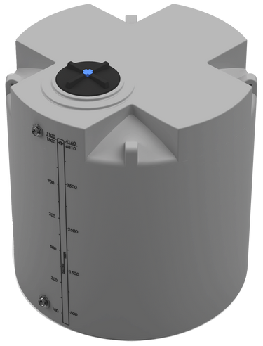1100 GAL PROCHEM® PLUS POTABLE WATER TANK - LPE 1.0 FDA - GRAY - DIA 72